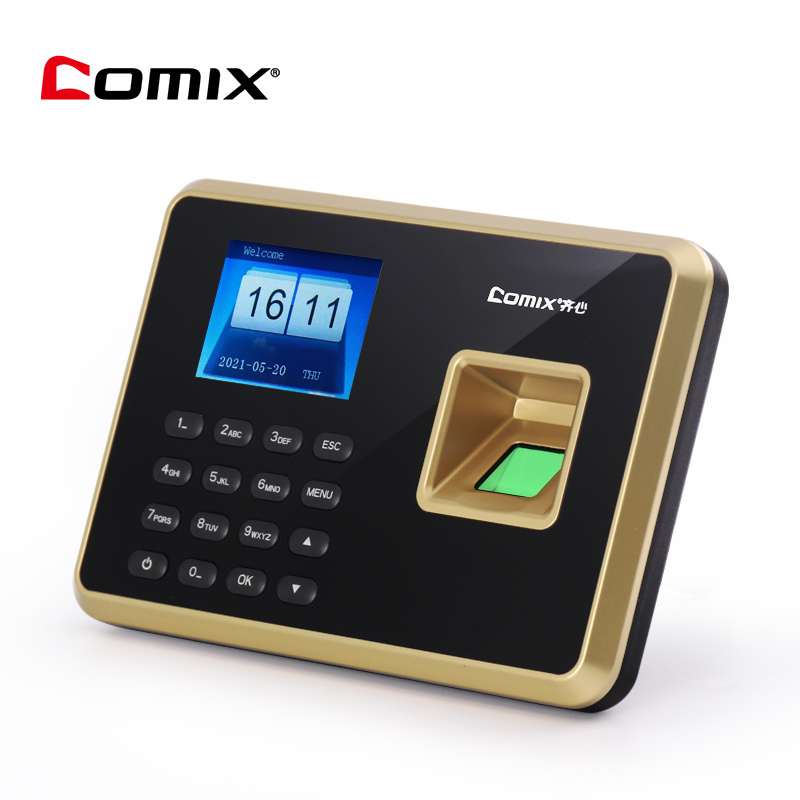 Comix fingerprint time attendance smart attendance clock employee recognition recording device fingerprint office machine