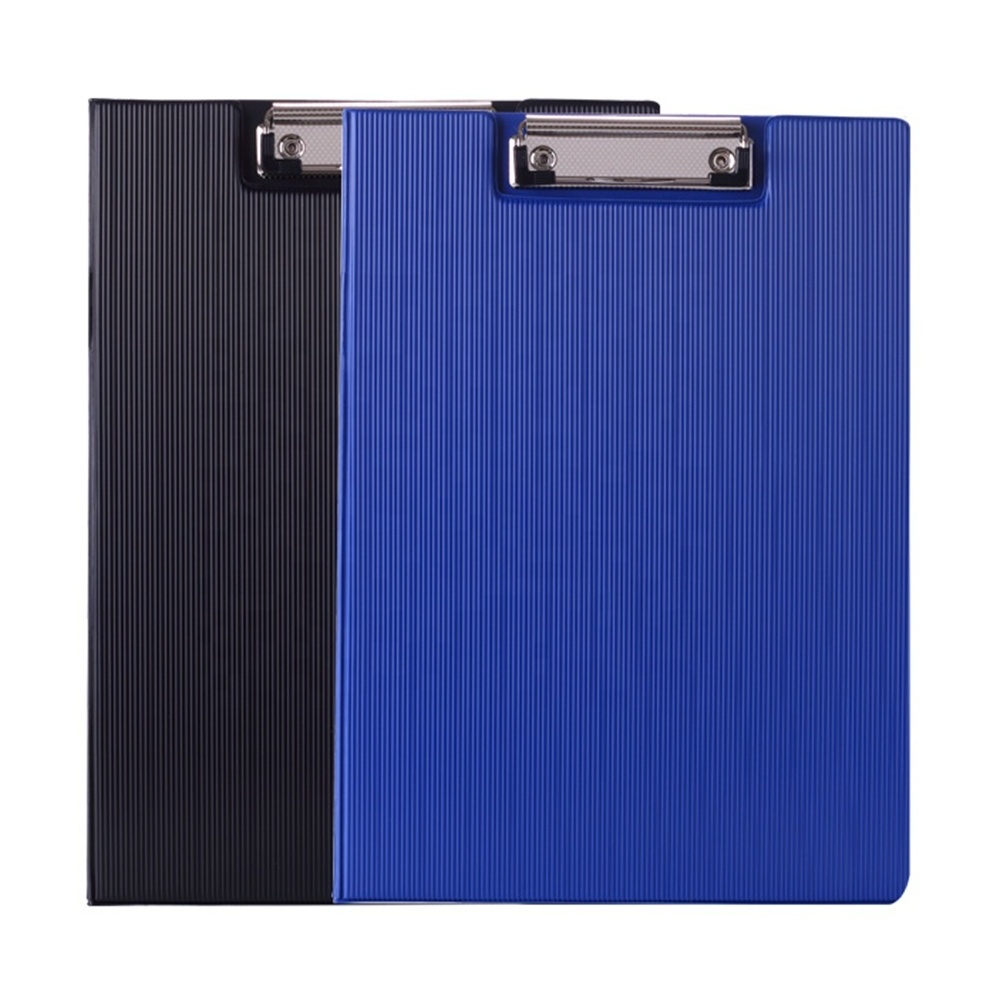 Comix Good Quality Low Price Double side PVC folder clipboard with metal clip A4 PVC Vertical Clipboard