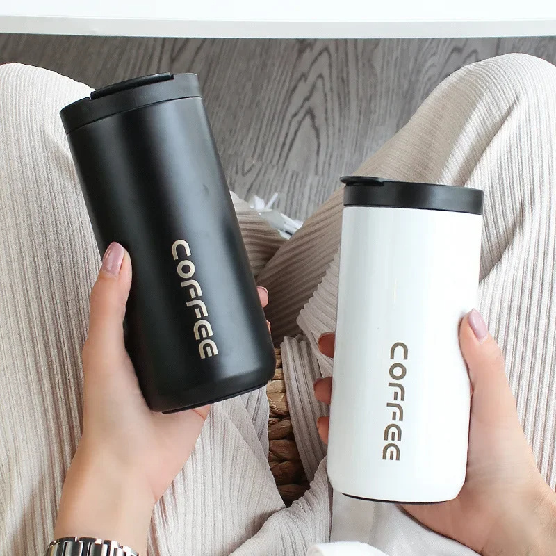 400 ml Stainless Steel Thermal Cafe Mug Termico Copo Thermo Tumbler Coffee Insulated Caneca Termo Tasse with Lids