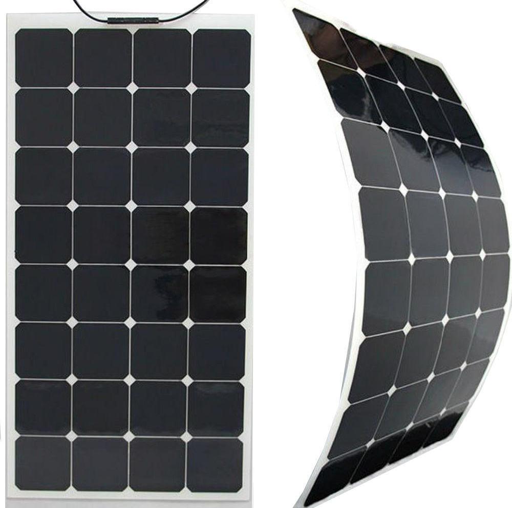 Custom 10W 6V 9V 12V 18V Flexible Solar Panel Pv Laminate With Outlet Black Frame For Apartments