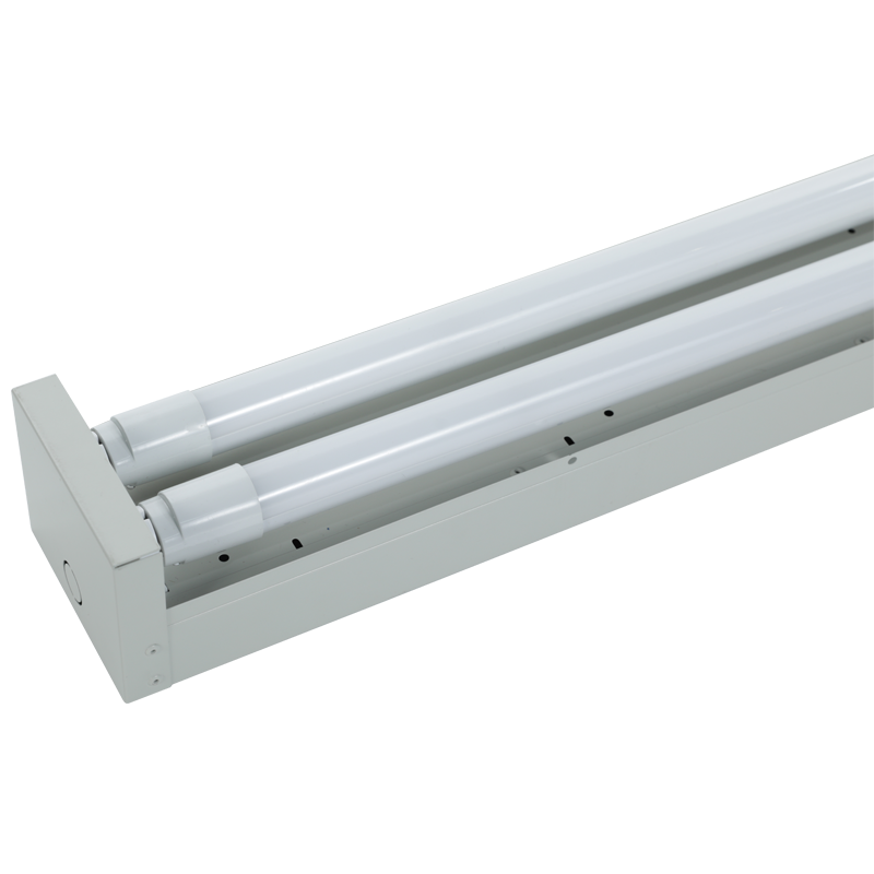 1200mm Transparent  LED Tube Batten Light Stainless Steel LED Double Tube Fixture