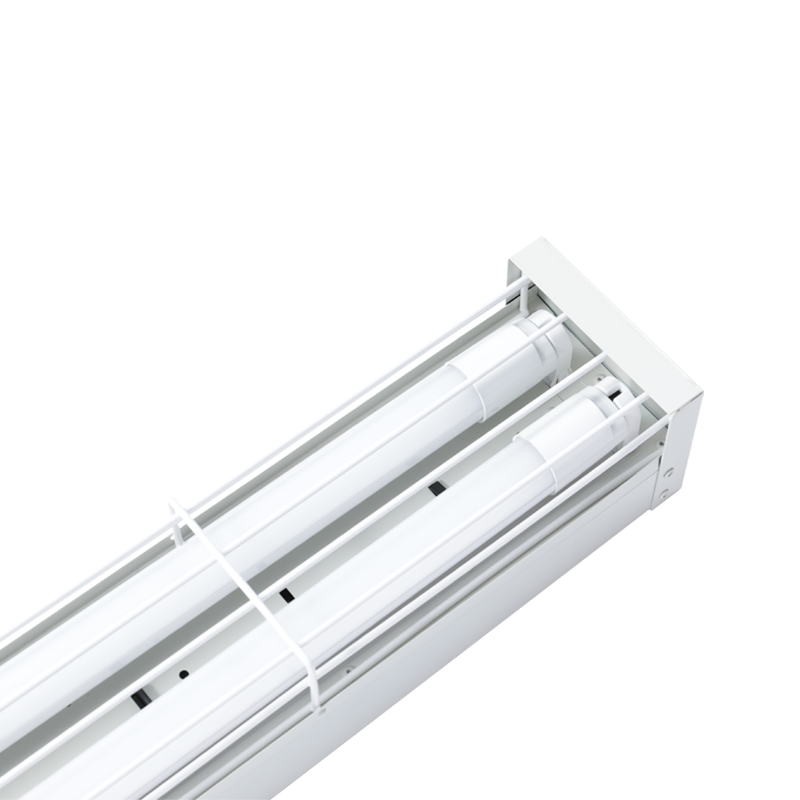 PC diffuser double tube Iron bracket LED linear fixture high lumen led batten lighting fixture