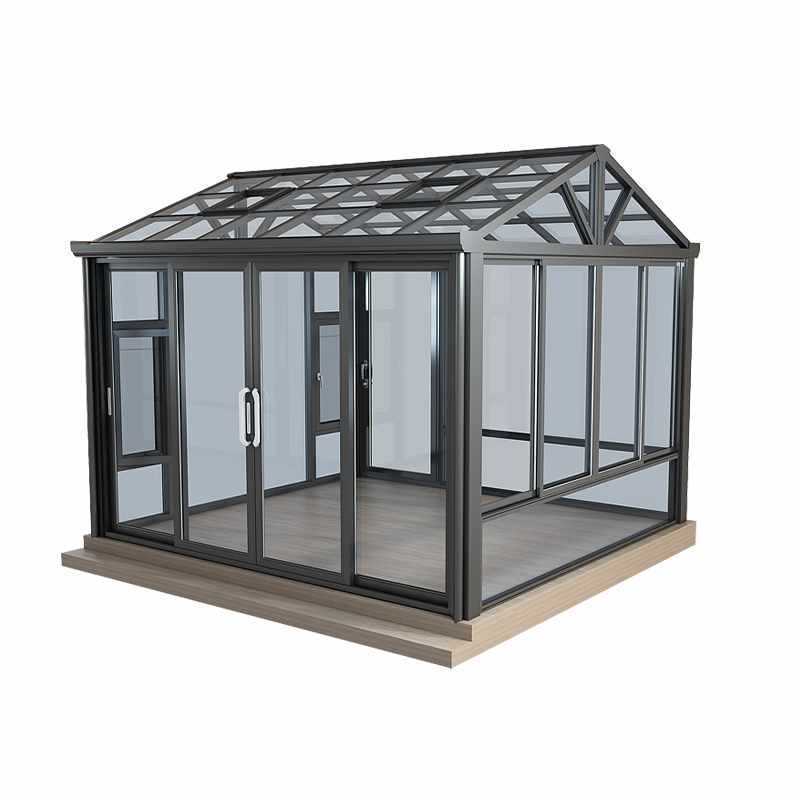 Hot selling Outdoor Garden Sunroom Tempered Glass Sunlight Room Detachable Sunny Sunshine Glass Sunrooms For Villa