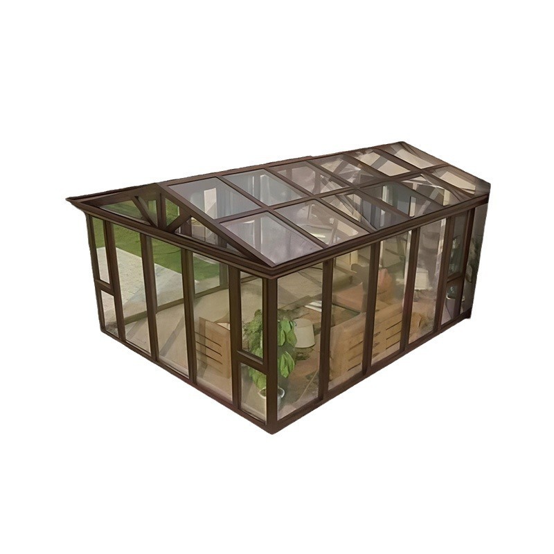 Factory Directly Sale Aluminum Alloy Frame Material Garden Sunroom Tempered Glass Arc Patio SunRoom 4 Season