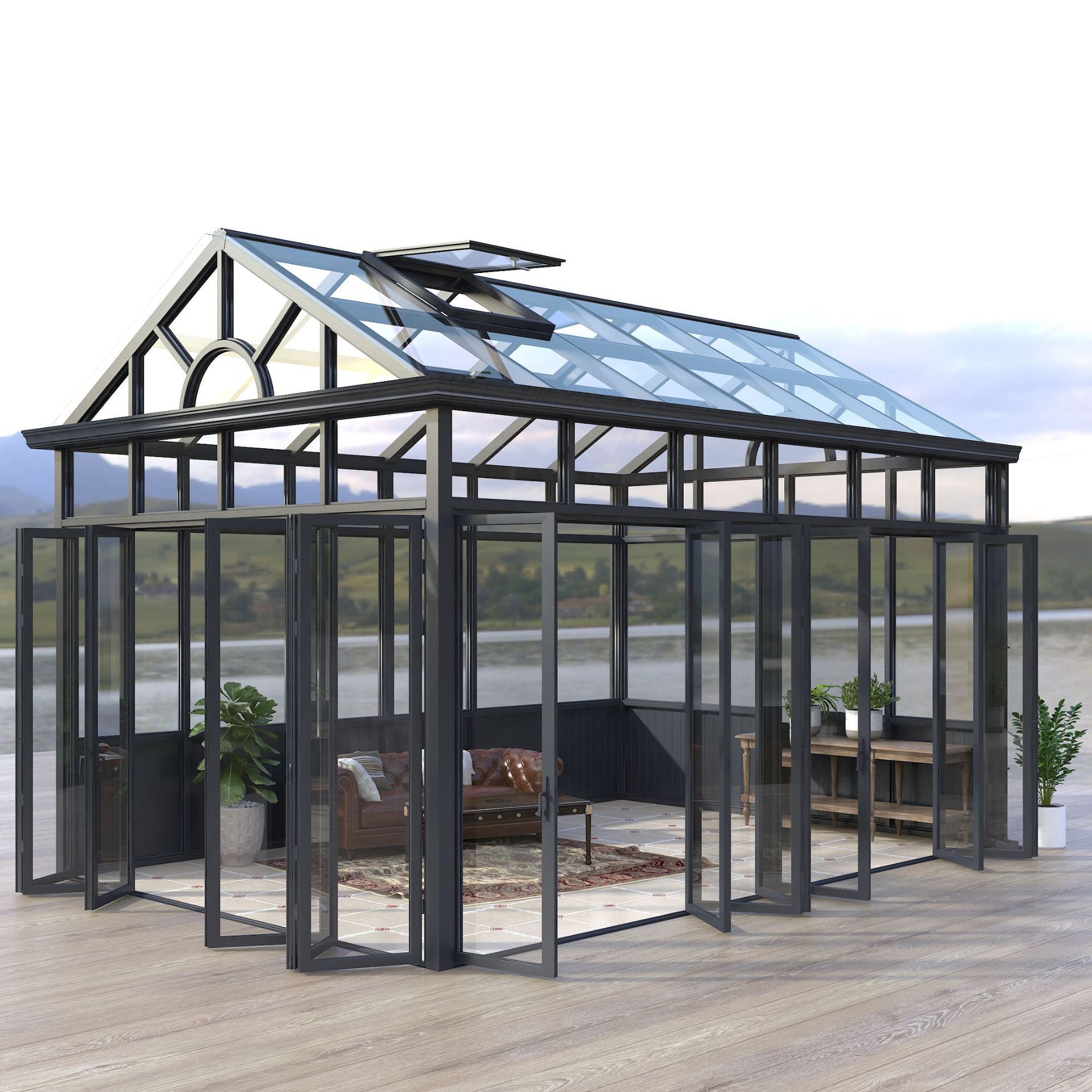 Factory outlet hot selling  latest design four season outdoor glass room sunroom used sunrooms for garden