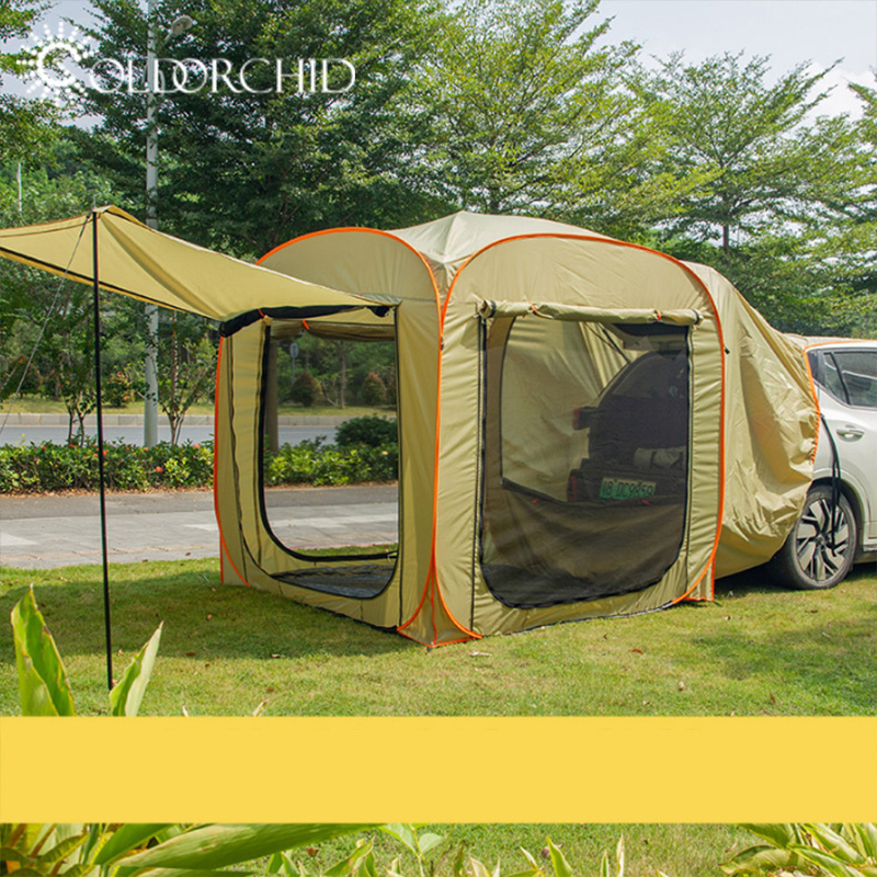 Foldable Waterproof SUV Car Rear Tent Outdoor Camping Rainproof Pickup Truck Tent Shading Tent With Canopy Anti mosquito Net