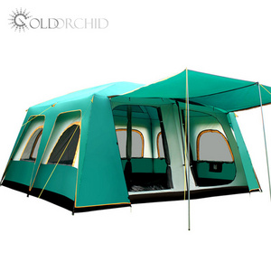 New Design Double Layers 8-12 Person Family Tents With 2 Rooms