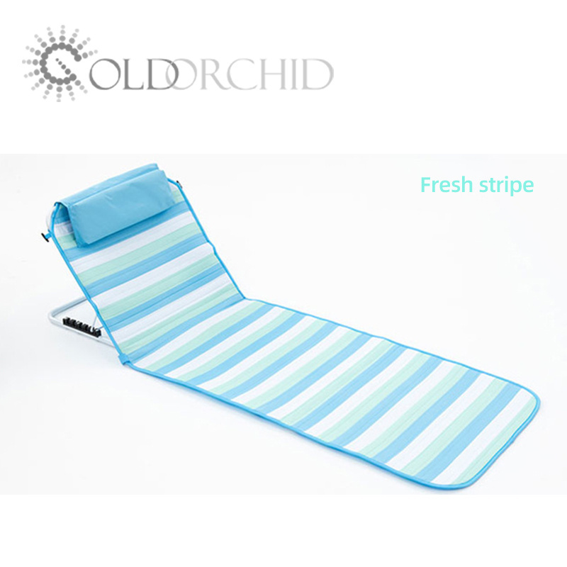 200D oxford cloth folding summer beach furnitures chaise lounge chair folding outdoor sun lounger beach chair