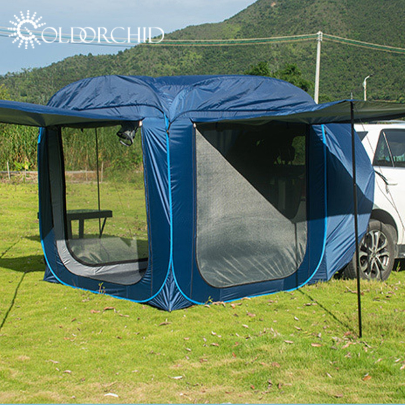 Foldable Waterproof SUV Car Rear Tent Outdoor Camping Rainproof Pickup Truck Tent Shading Tent With Canopy Anti mosquito Net