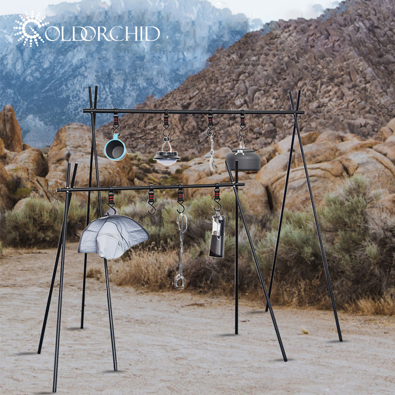 Portable camping Aluminum Alloy made convenient outdoor picnic triangle tripod stand