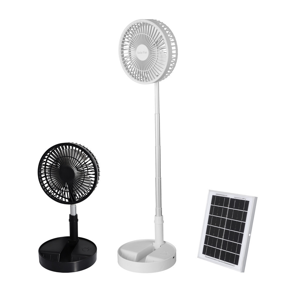 Factory Price Rechargeable Outdoor Easy To Carry Mini Solar Powered Fan With Battery