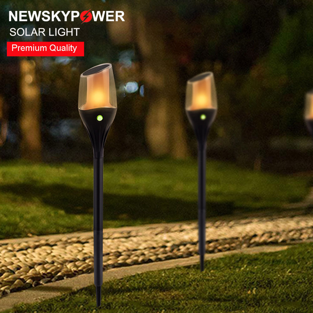 Outdoor Waterproof Garden Night Lamp Tiki Torches Solar Torch Lights For Outdoor Pathway Garden Landscape Decoration