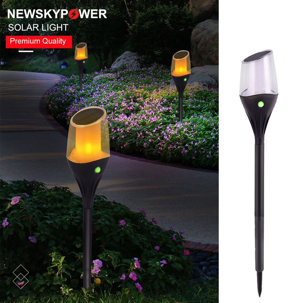 Best Price IP65 Yard Ground Lawn Led Solar Flickering Flame Torch Lights For Garden Decor