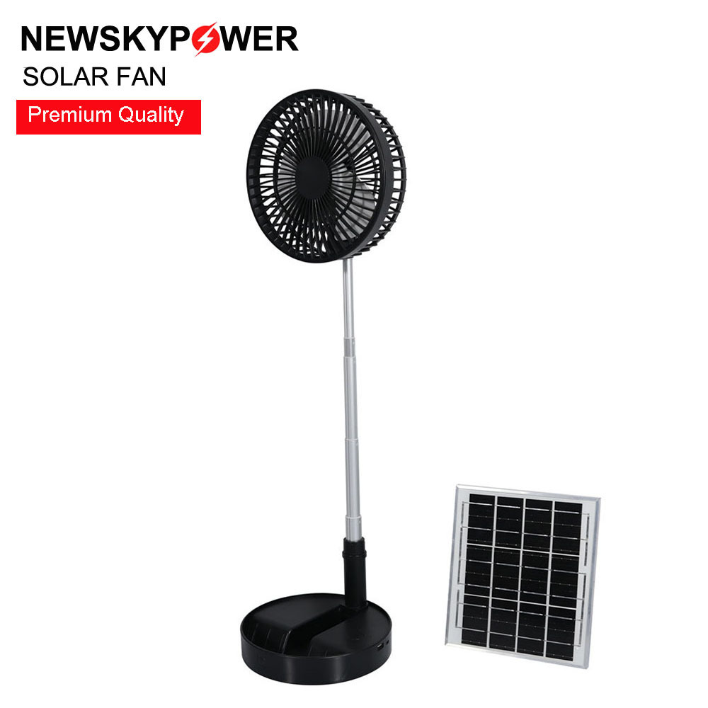 China indoor outdoor camping table foldable stand smart MINI USB rechargeable electric solar panel powered fan with good price