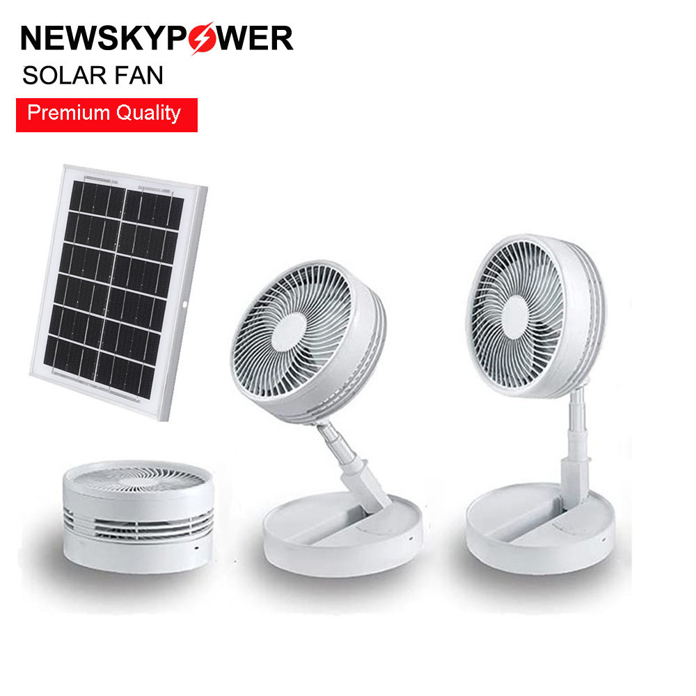 China indoor outdoor camping table foldable stand smart MINI USB rechargeable electric solar panel powered fan with good price