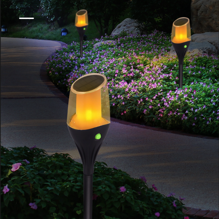 Best Price Tiki Torches Solar Light Flaming Waterproof Lamp Outdoor For Garden Decoration  Landscape