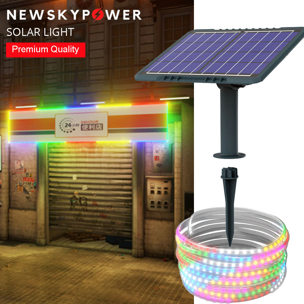 Design High Quality Led Strip Light 50 Meter 200M Solar Powered Light Multi Color RGB Warm White IP65 Staircase Billboard Light