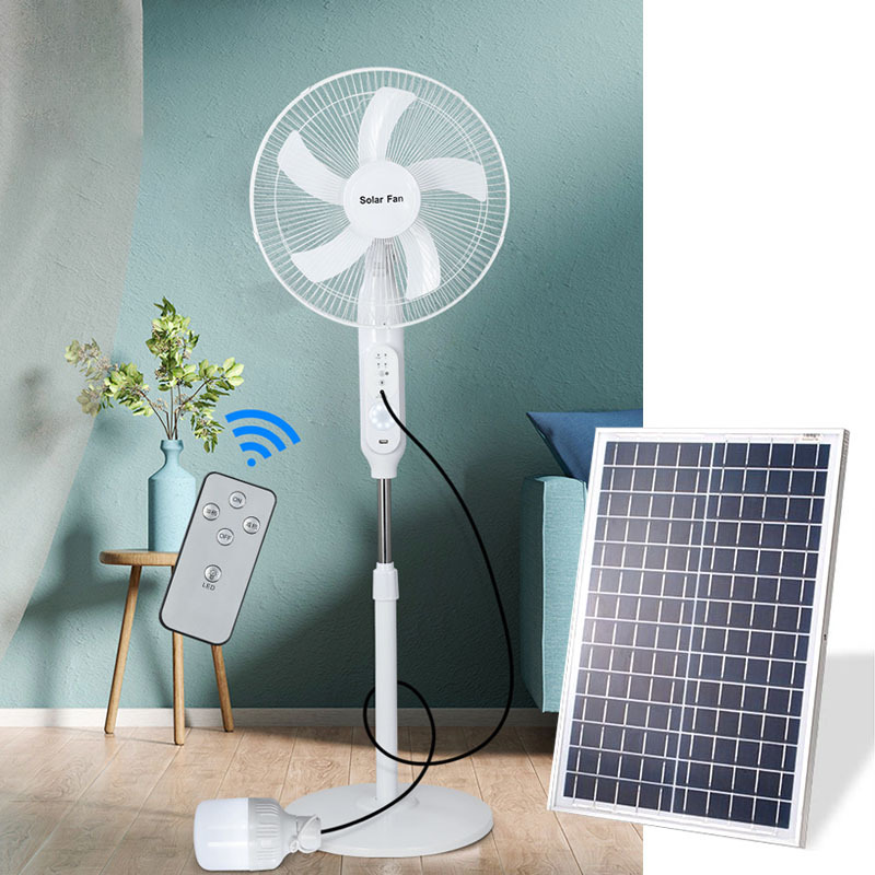 air-flow household basement high duty cold rechargeable electric stand 12inch 16inch attic battery Fans with solar panel