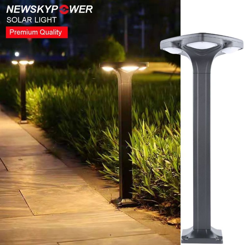 China Wholesale IP65 Bollard Lamp Decorative Solar Garden Lights For Lawn Patio Yard Walkway