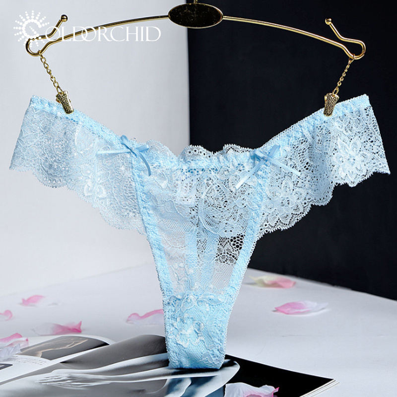 hot sale sexy lace thong seamless low- waist ladies sexy panties Eco-friendly Lace Women Panties Absorbent Lady Underwear Bulk S