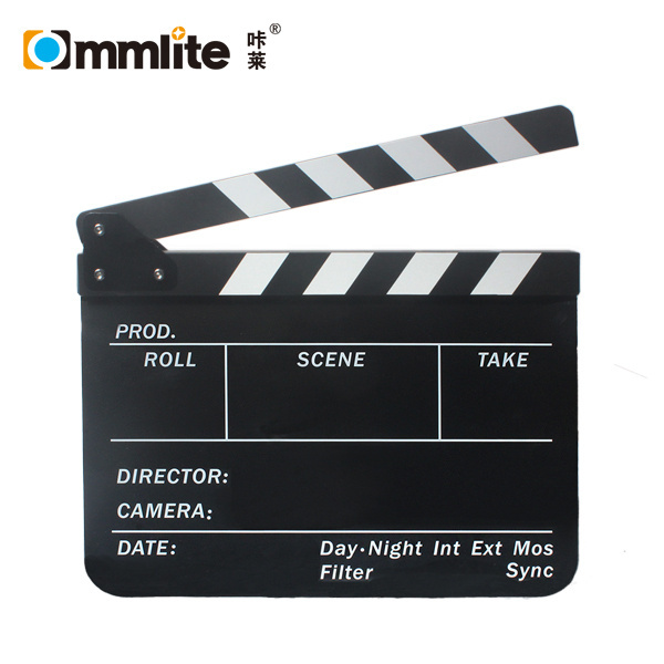 Commlite Universal Studios Movies Films Director's Scene Action Marker Clapper ClapBoard Black