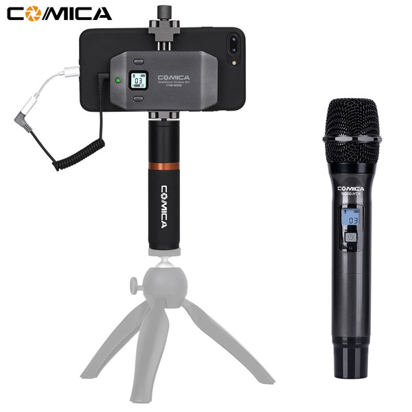 COMICA CVM-WS50HTX 6-Channel UHF Wireless Dynamic Handheld Microphone Transmitter for Interview Presentation Talk Show Speech