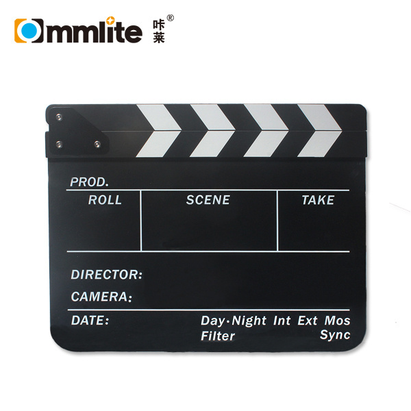 Commlite Universal Studios Movies Films Director's Scene Action Marker Clapper ClapBoard Black