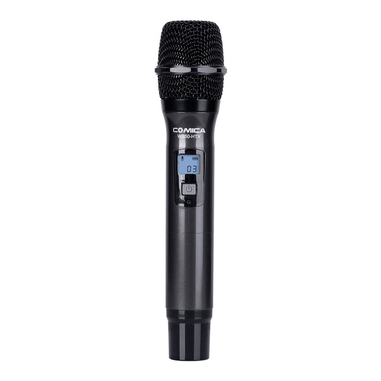 COMICA CVM-WS50HTX 6-Channel UHF Wireless Dynamic Handheld Microphone Transmitter for Interview Presentation Talk Show Speech