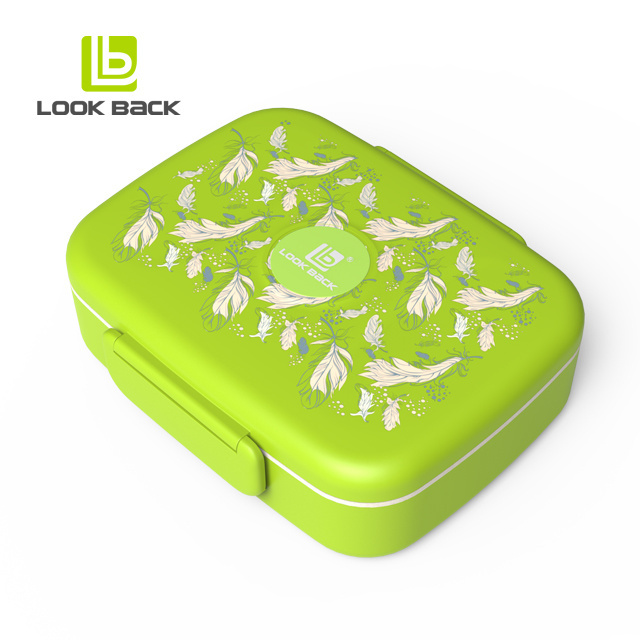 hot selling Stainless steel 304 cutlery sealed Lunch box  Leakproof microwave tiffin box bento lunchbox with printing