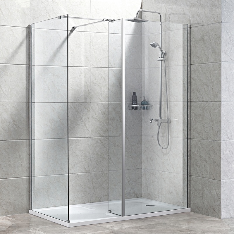 Luxury Bathroom Frameless Shower Panel Cabin Screen Enclosure Walk In Shower Glass Style Tempered Glass Shower Door