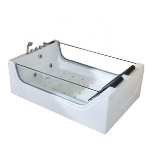 Luxury hot indoor large massage spa acrylic shower whirlpool jetted bathing tub bathtub 2 person massage bathtub