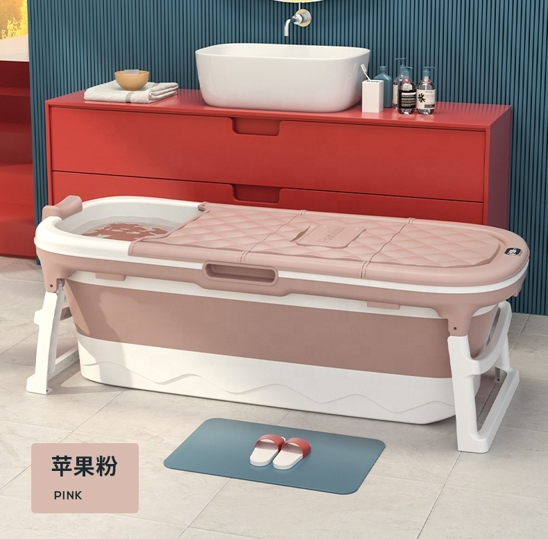 1520MM folding plastic portable bath tub for adults folding bathtub