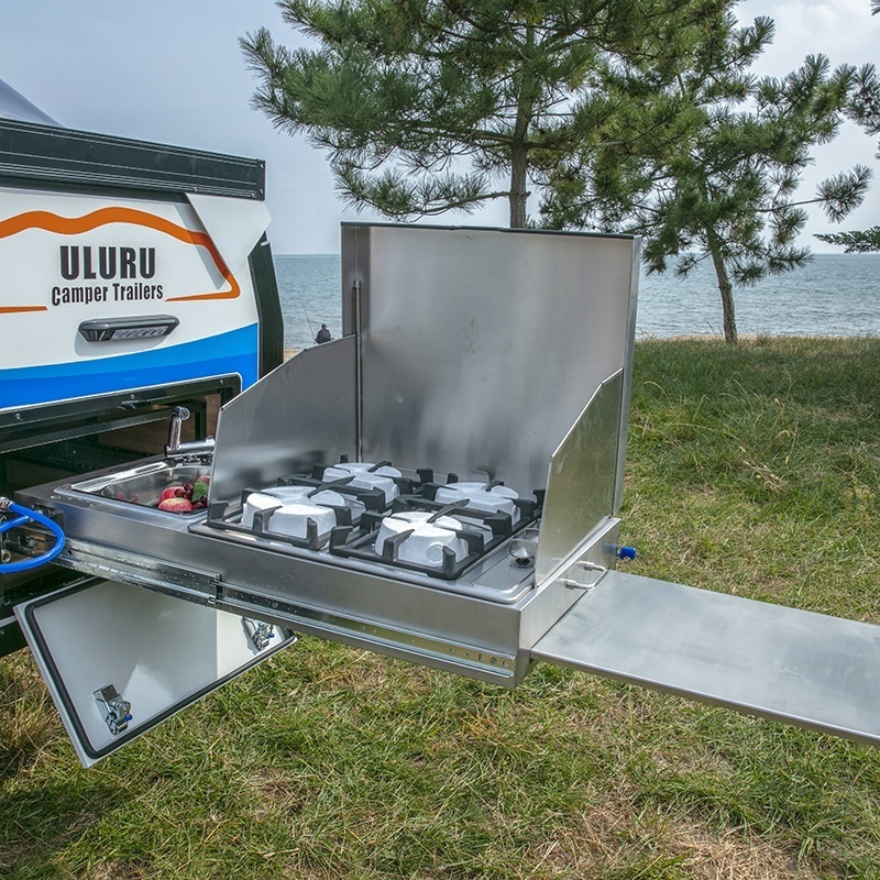 COMPAKS RV Top manufacturer Aluminium composite panel fully welded frame A shape POP-UP Caravan