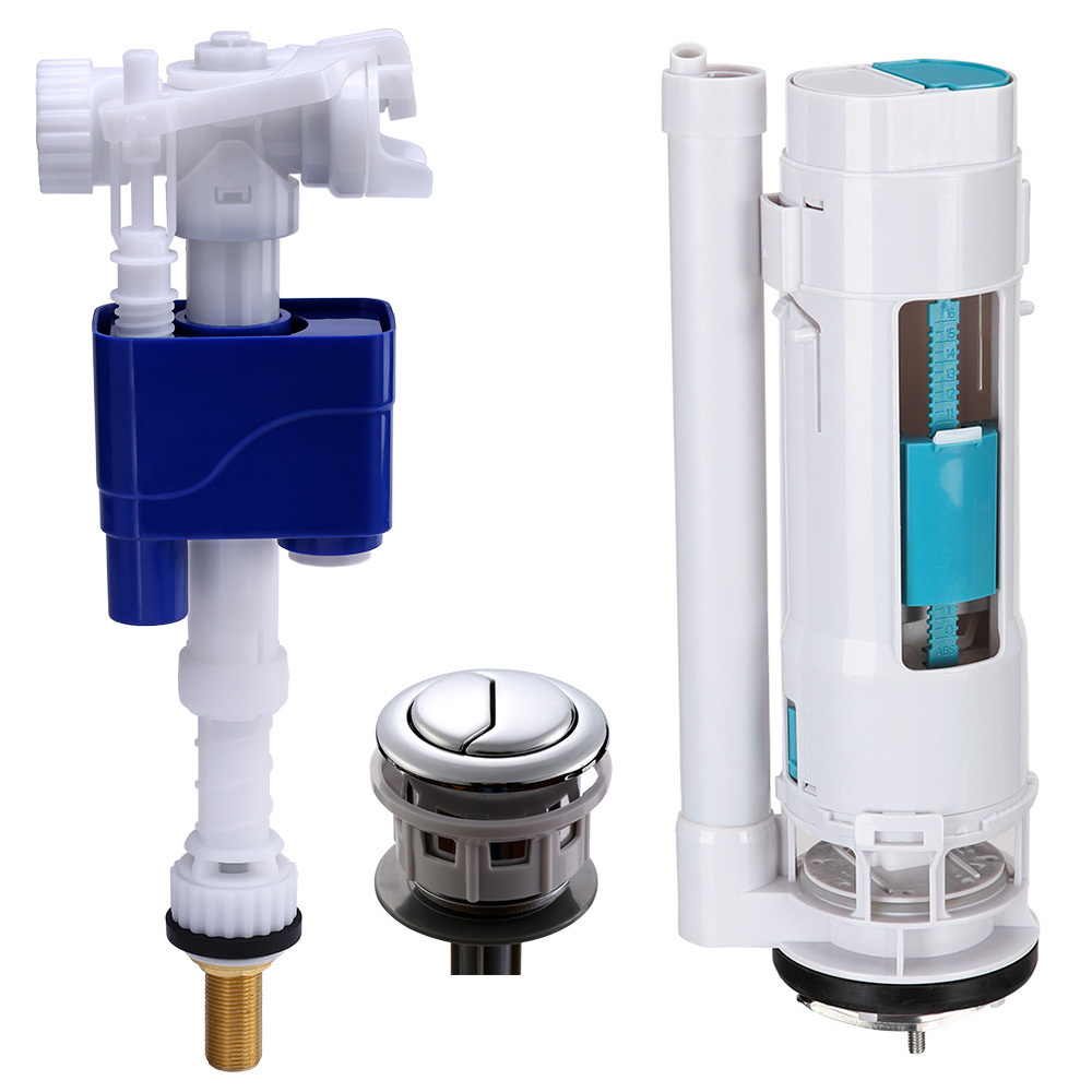 Silent Water Tank Toilet filling valve toilet flash wall mounted flush valve toilet push button