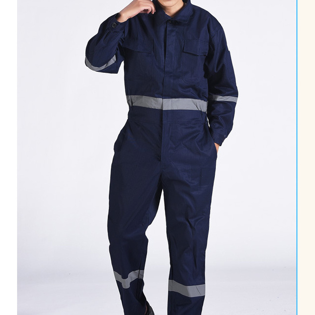 Customized Personal OEM Wholesale Security Construction Workwear Hi  Vis Reflective Safety Clothing Long Sleeve Jumpsuits