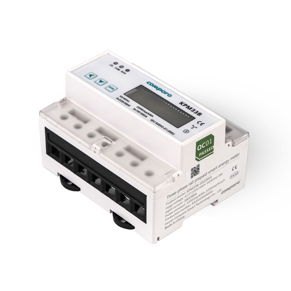 IOT Based Wireless Din Rail Digital Smart Prepaid Energy Meter RS485 Modbus 3 Phase Electric Meter