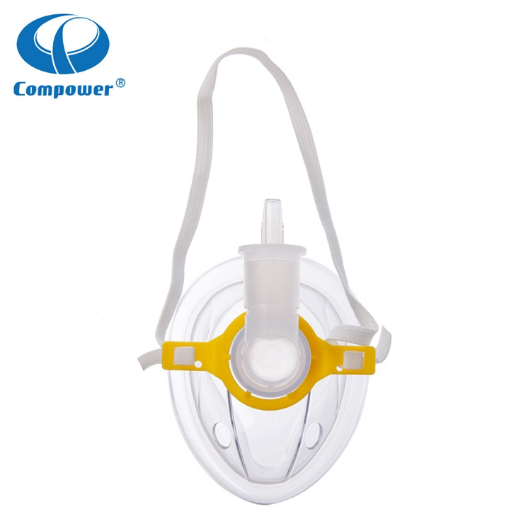 Oxygen Nebulizer Surgical Medic Supply Standard Button Soft Comfortable Valve Aerosol Anesthesia Nebulizer Mask With Tube