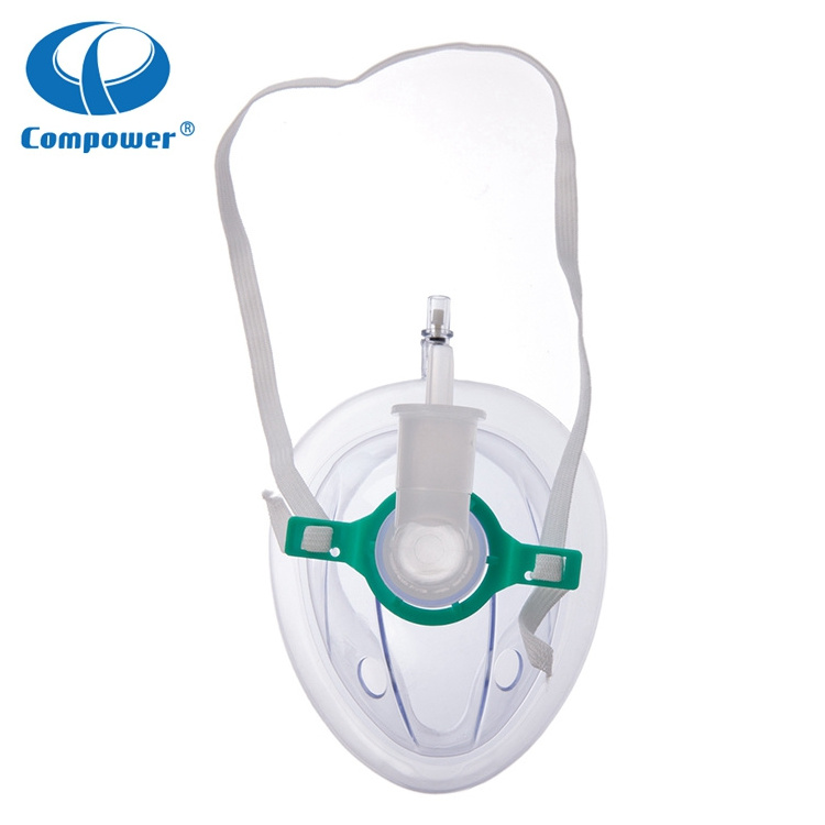 Oxygen Nebulizer Surgical Medic Supply Standard Button Soft Comfortable Valve Aerosol Anesthesia Nebulizer Mask With Tube