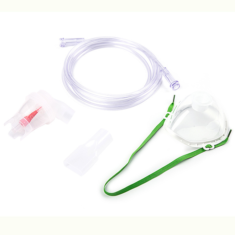 Oxygen Nebulizer Surgical Medic Supply Standard Button Soft Comfortable Valve Aerosol Anesthesia Nebulizer Mask With Tube