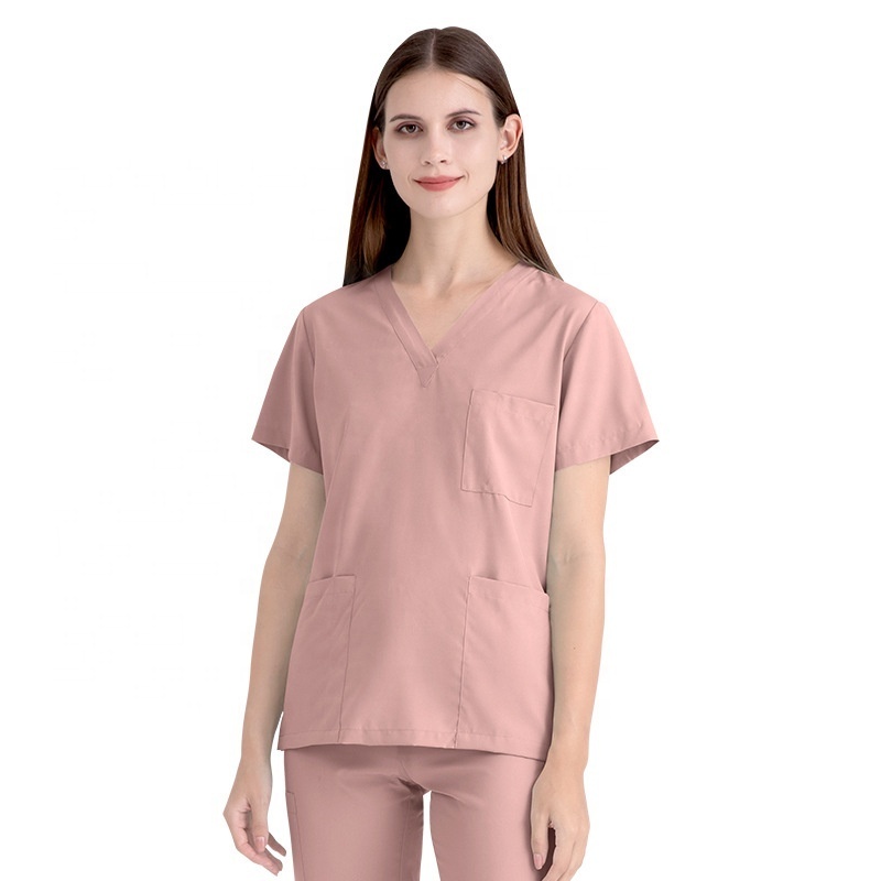 Factory In Stock Anti Wrinkle Washable Scrub Suit Uniform Unisex Jogger Hospital Uniform Medical Nursing Scrubs Set