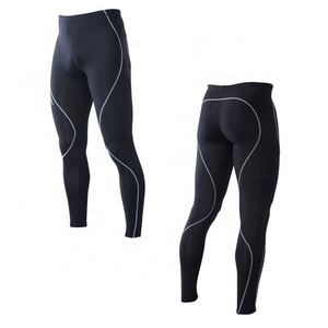 New Men Compression Base Layer Skin Tight Long Pants running Thermal Leggings Black compression pant for men