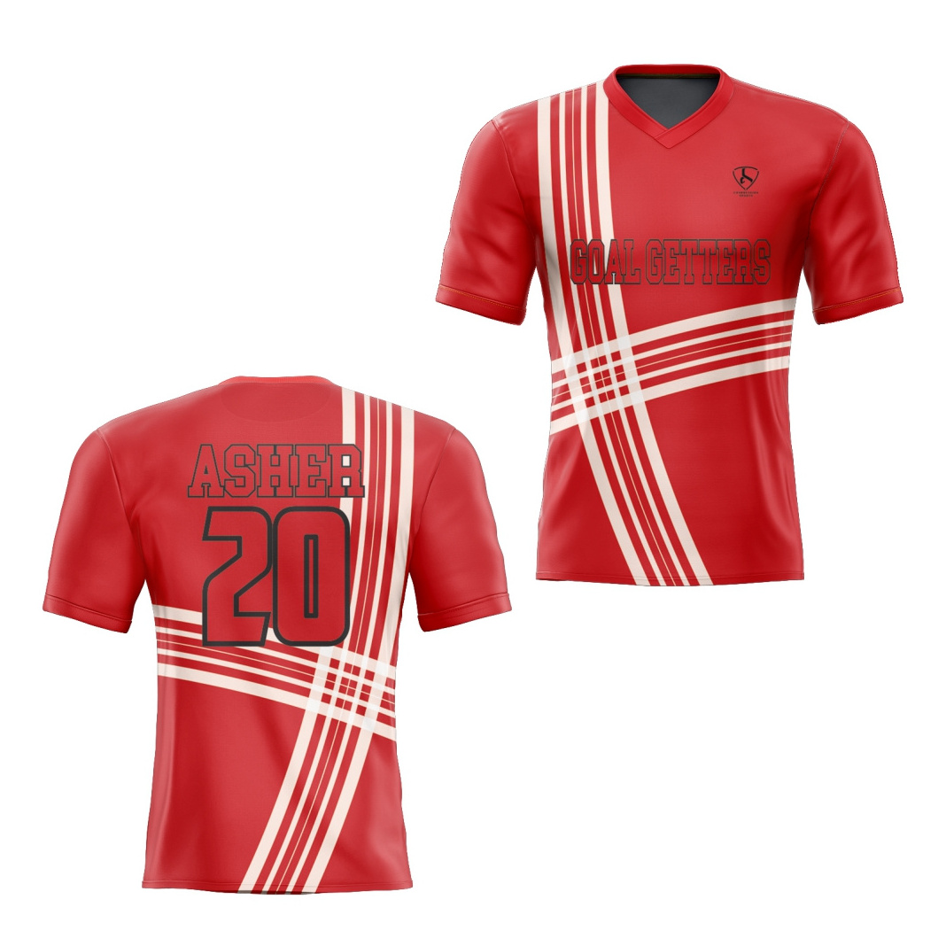 All Over Print Sports Wear Retro Football Shirts Custom Retro Soccer Jersey V neck Football T-shirt Men