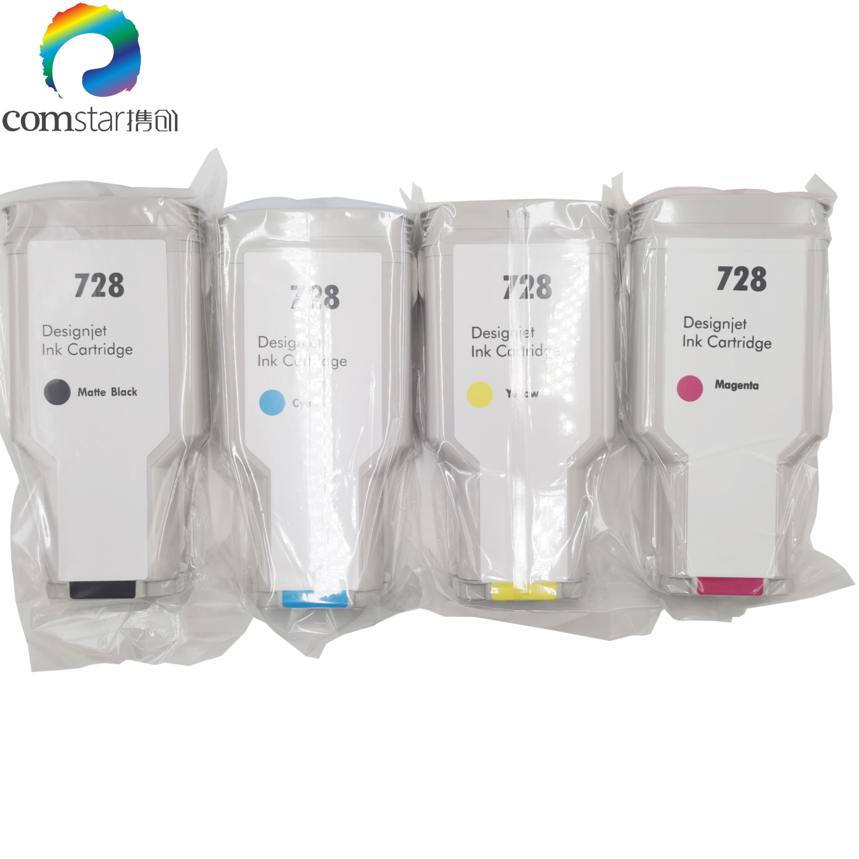 Compatible 728 HP Cartridge 300ML/PC for Designjet T730 T830 Printer Full Good Quality Ink Cartridges Janpan Imported C/M/Y/K