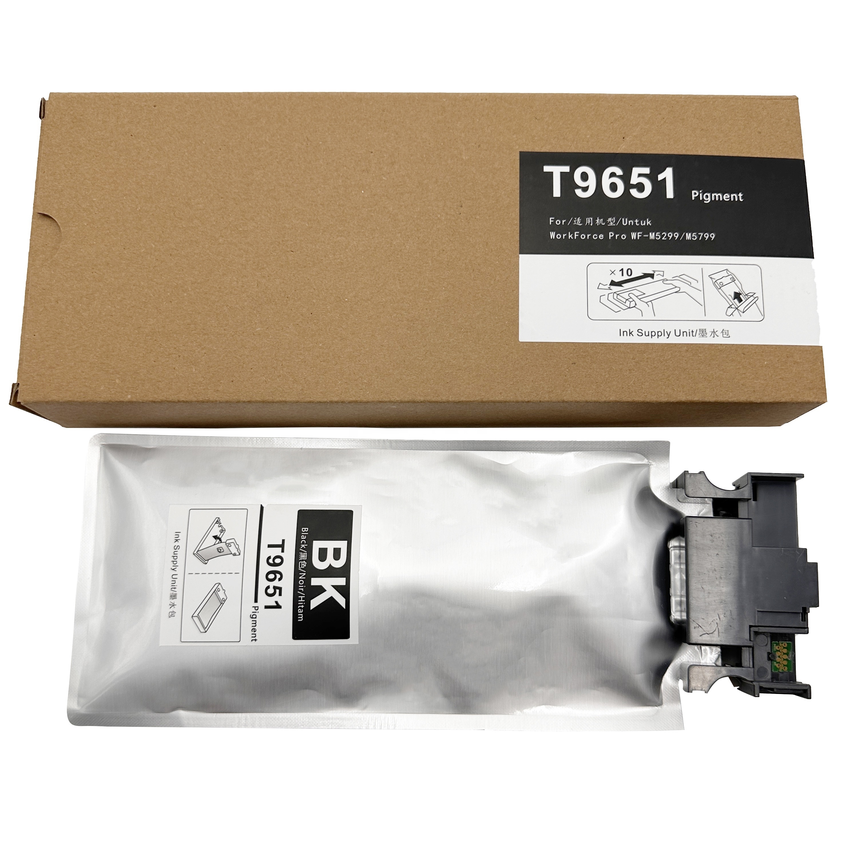 Comstar Ink T9661 T9641 T9651 Compatible Ink For Epson Workforce Pro WF-M5299 M5799 M5299 Ink Bag Cartridge