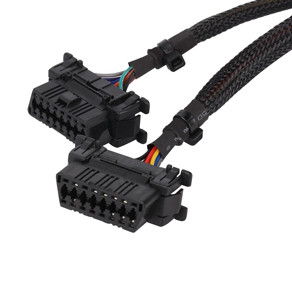 16Pin Male To Female y cable obd ii OBD2 OBD  2 y cable Diagnostic cable