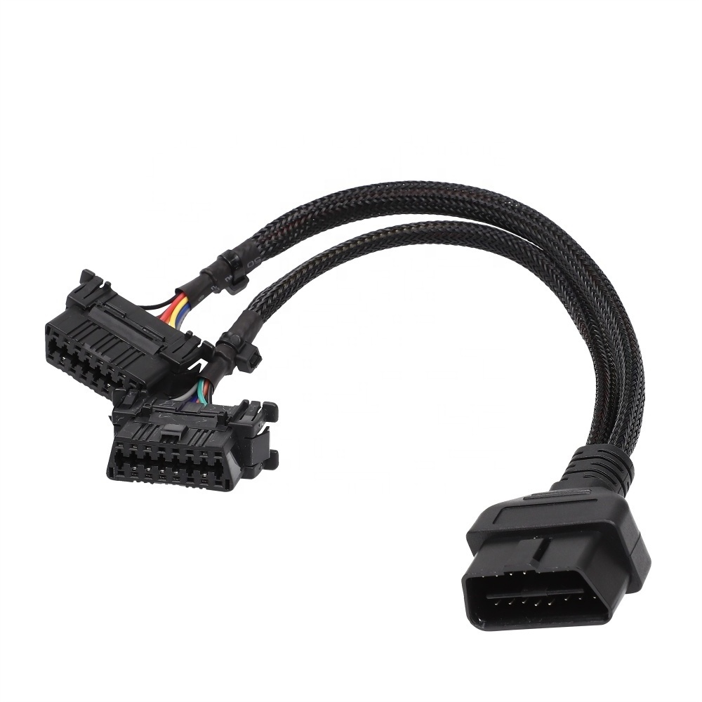 16Pin Male To Female y cable obd ii OBD2 OBD  2 y cable Diagnostic cable