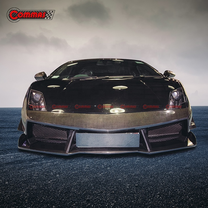 Facelift To RZ Style Carbon Fiber Front Bumper Rear Diffuser Spoiler Body Kit For Lamborghini Gallardo LP550-560