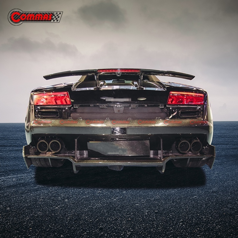 Facelift To RZ Style Carbon Fiber Front Bumper Rear Diffuser Spoiler Body Kit For Lamborghini Gallardo LP550-560