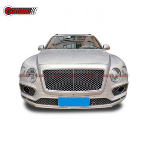 Electroplating ABS Material Front Bumper Medium Grille Car Mesh Grills For Bentley Bentayga W12 Limited Style