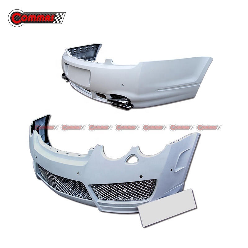 High Quality MSY Style Fiberglass Car Bumpers Front Rear Bumper With Exhaust Tips For Bentley Flying Spur Bodykit 2010-2014